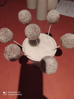 Una foto de Cake pops sin horno