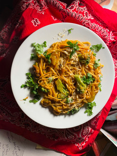 A picture of Pasta Verde.