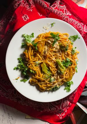 A picture of Pasta Verde.