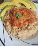 Quinoa con salsa de chicharrones