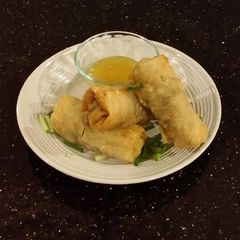 A picture of Asian Pork Egg rolls.