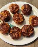 Onion stalk sweet potato muffins