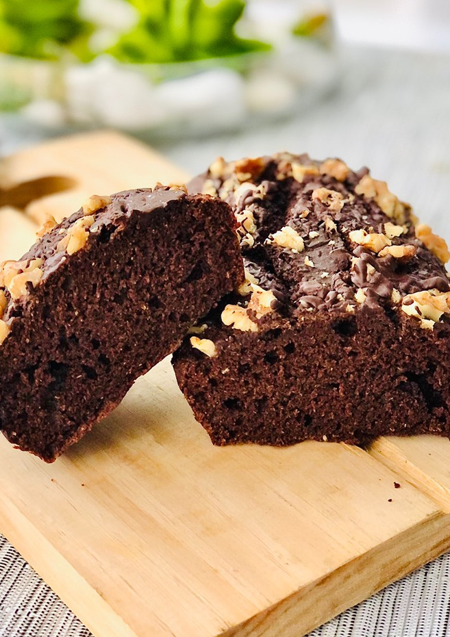 Una foto de Bizcocho integral de chocolate 🍫