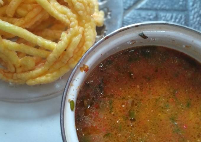 Sambal kerupuk mie Banjur