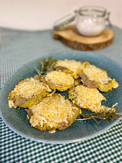 Una foto de Patatas crujientes con queso en Airfryer