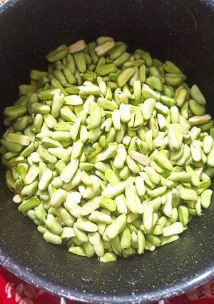 عکسی از دستور فریزر کردن باقالی (نگهداری بدون ناپزشدن)
