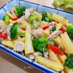 Tumis Brokoli Jagung Semi-レシピのメイン写真