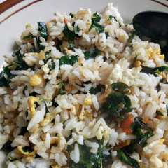 A picture of Nasi goreng daun kelor.