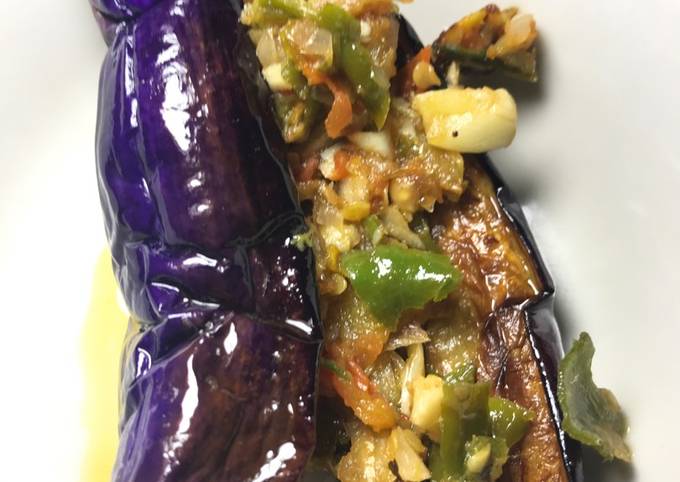 Standar Bagaimana cara buat Terong ungu sambal teri cabe hijau  sedap