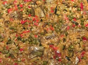 Foto principal de Paella vegetariana con arroz integral