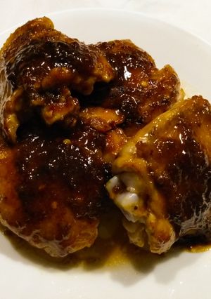 A picture of Sticky ginger lime chicken.