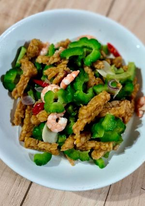 Foto resep Oseng Pare Tempe Udang