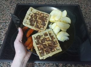 Foto principal de 🍏 Waffles de manzana saludables 🍏