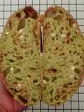 Pandan Chili Flakes Cheese Sourdough Bread (Open Bake Method)