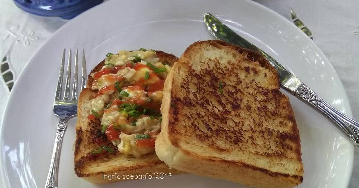 Resep Tuna Sandwich Scramble Egg oleh Ingrid Soebagio Cookpad