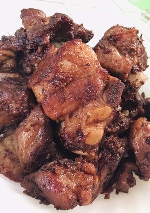 A picture of Asian Spiced Pork Ribs.