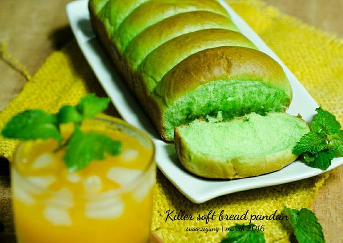 Resep Killer Soft Bread Pandan Oleh Susi Agung Cookpad