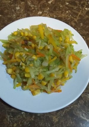 Foto resep Sayur labu campur(kids)