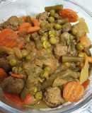 Albóndigas con menestra
