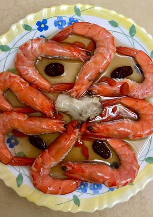 A picture of Shaoxing Drunken Shrimp.