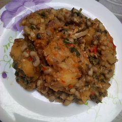 Vegetable oil beans nd yam pottage🤣🤣 A picture of Vegetable oil beans nd yam pottage🤣🤣.