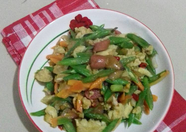 Cara Membuat Tumis Wortel Buncis Telur Yang Gurih