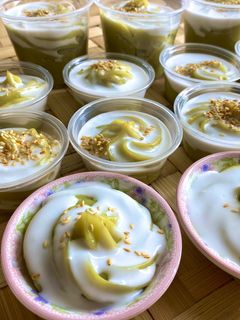 รูปของ ขนมเปียกปูนใบเตย กะทิสด