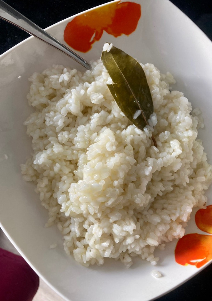 Una foto de Arroz blanco Mambo