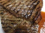 A picture of pan seared steak
