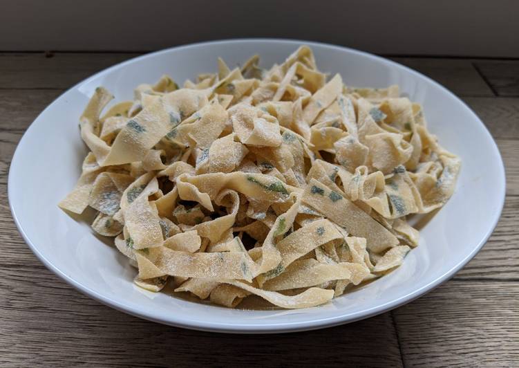 Pasta with parsley