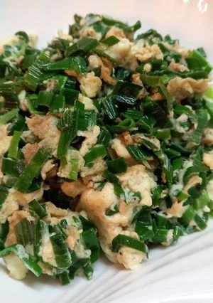 蒜苗炒蛋 的食譜成品照片