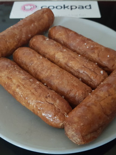 A picture of My take on Chip Shop Sausages. 😘.