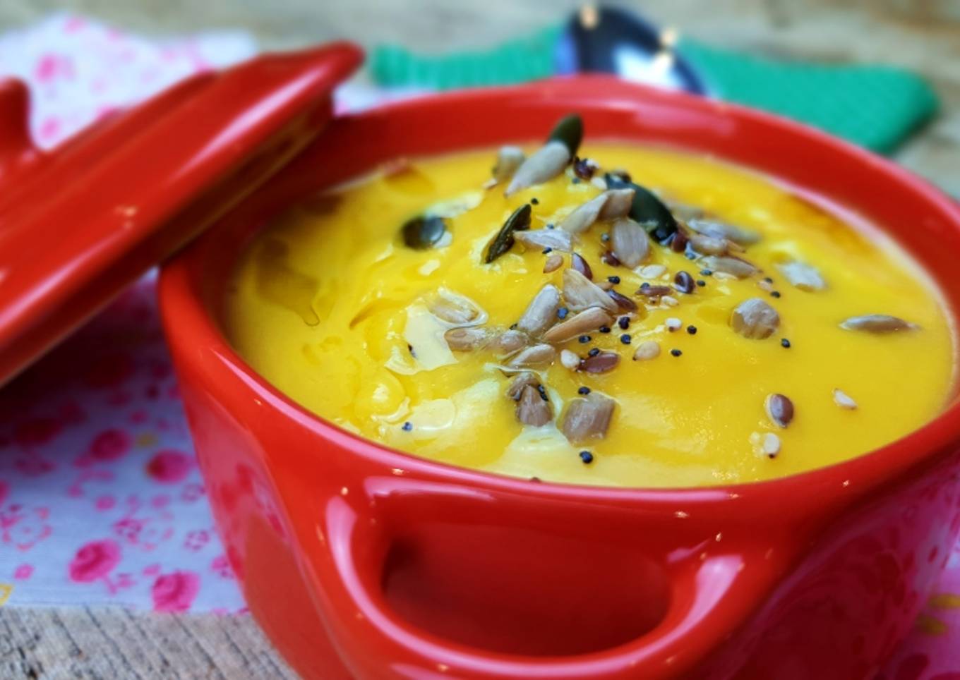Crema de calabaza y naranja