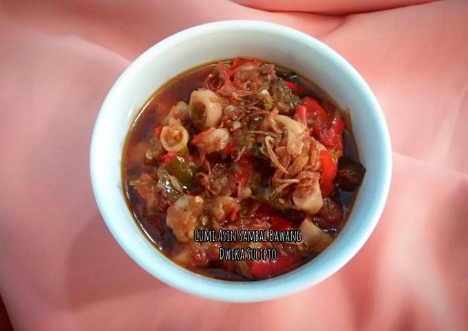 Cara Bikin Cumi asin sambal bawang Ekonomis