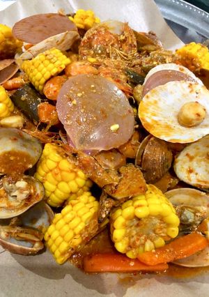 Foto resep Udang & Kerang Saus Padang