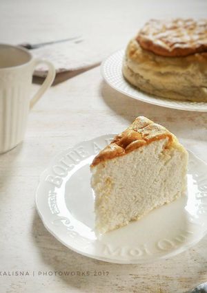 Foto resep Keto Cheddar Cheese Cake Putih Telur