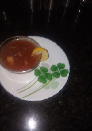 A picture of Tomato soup.