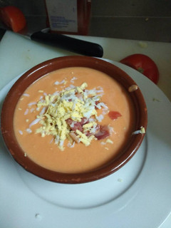 Una foto de Salmorejo