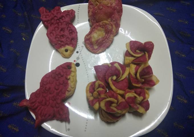 Recipe of Speedy Beet root with flower and fish