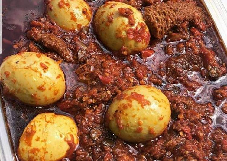 Recipe of Favorite Ofada Stew/ palm oil stew