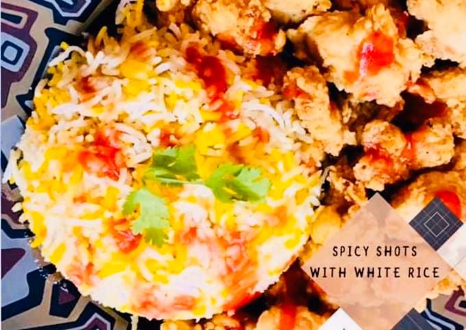 Easiest Way to Make Quick Spicy shots with rice