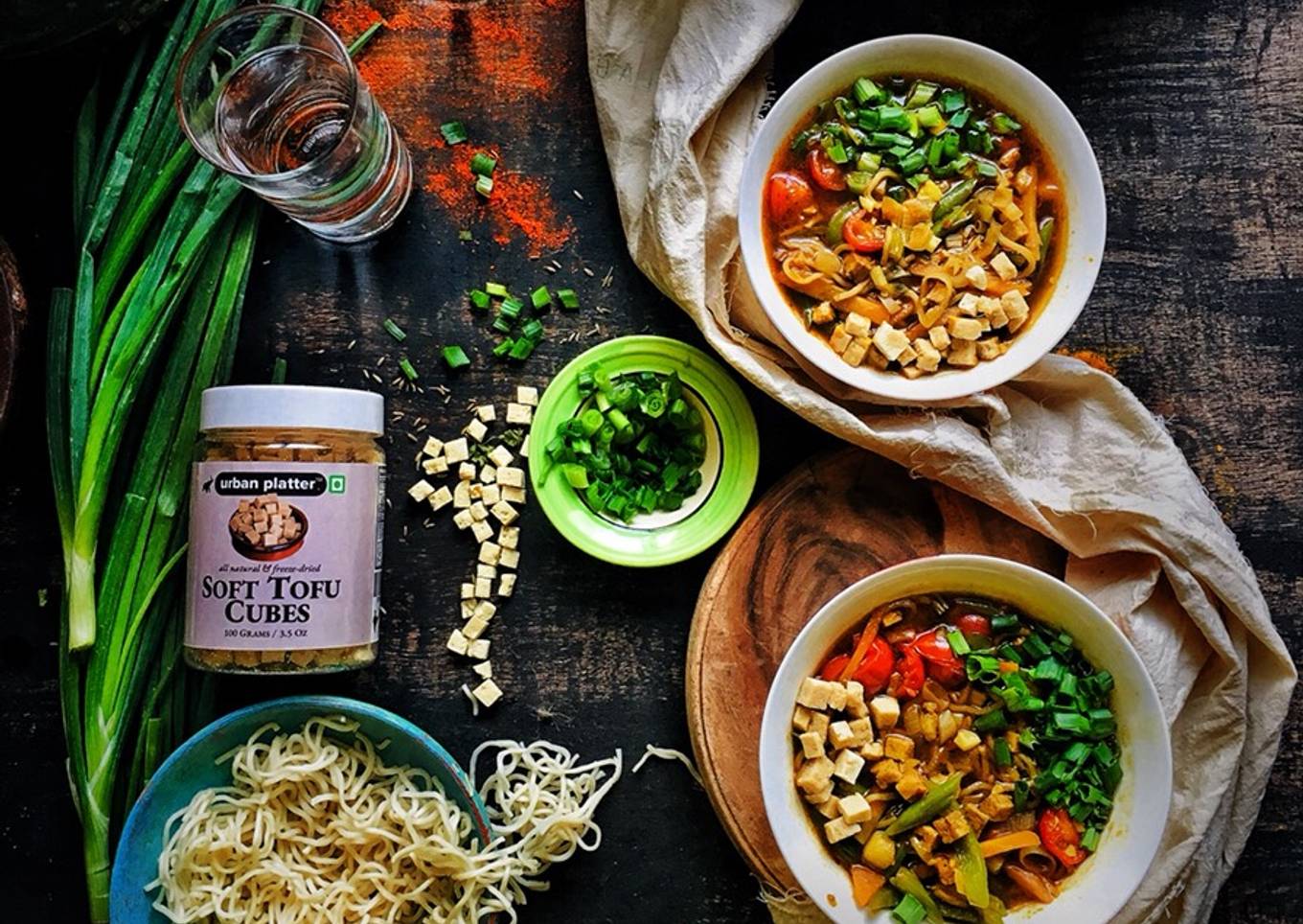 Soft Tofu Cubes Vegetable Thukpa