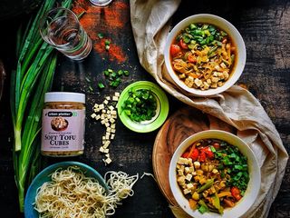 Soft Tofu Cubes Vegetable Thukpa