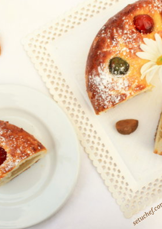 Una foto de Roscón de reyes sin huevo