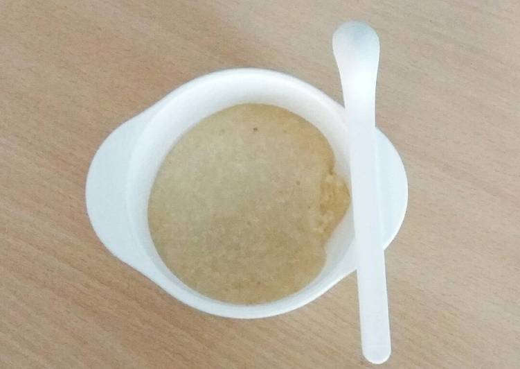 MPASI 7 bulan (Gindara with kabocha porridge)