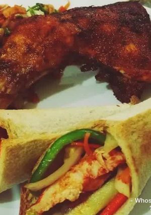 A picture of Bread Cones filled with Chicken Salad.