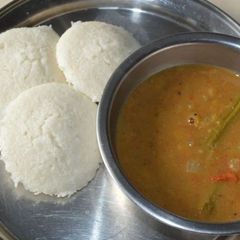 Idli sambhar A picture of Idli sambhar.