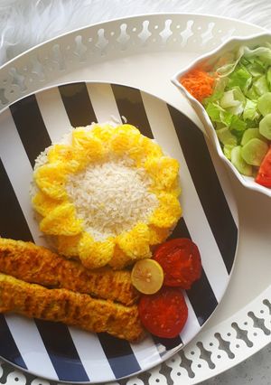 عکسی از دستور جوجه کباب تابه ای