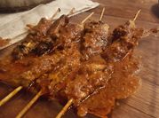 A picture of peanut satay