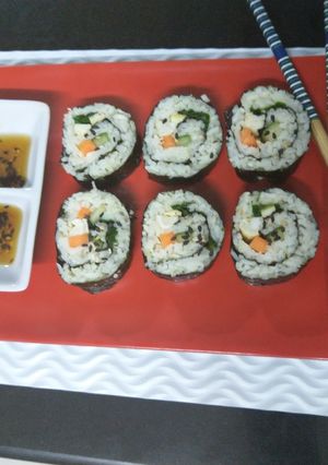A picture of Gimbap.